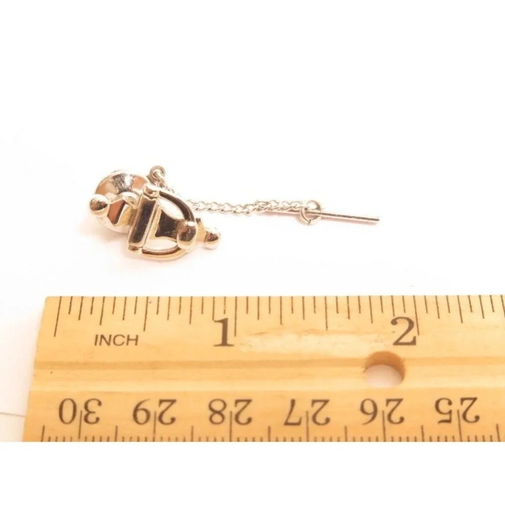 Vtg Door Knocker Silver‎ Tone Tie Tac Pin